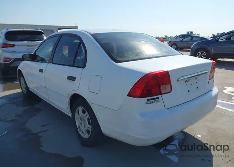 2001 Honda Civic Lx z USA, uszkodzony, nr VIN 2HGES15531H586329